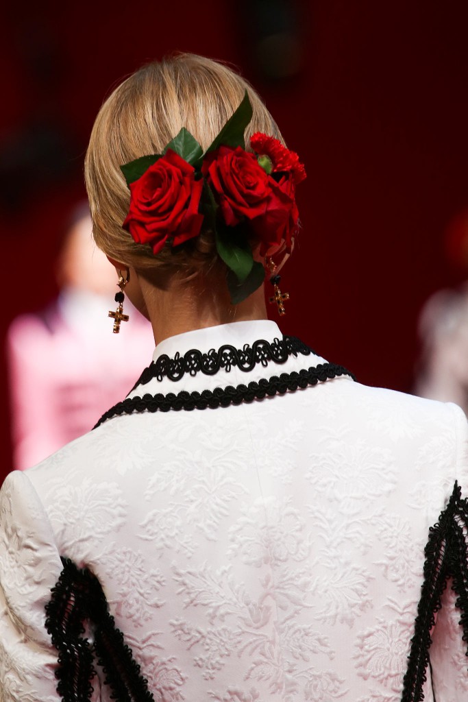 Cabelo da Dolce e Gabbana Foto: Marcus Tondo / Indigitalimages.com 