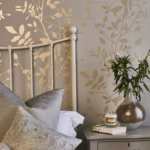 Papel de parede dourado : Decoração